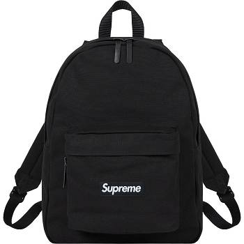 Bolsas Supreme Lona Backpack Pretas | PT425VD