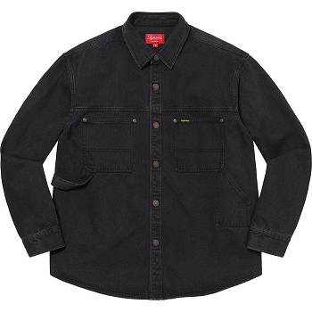 Camisas Supreme Denim Painter Pretas | PT201UT