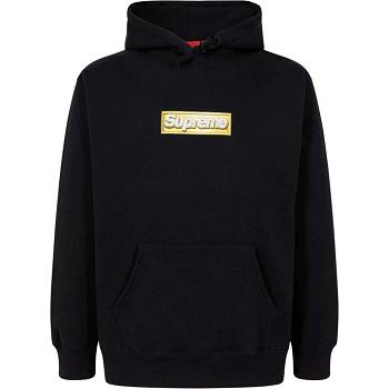 Moletom Com Capuz Supreme Bling Box Logo Pretas | PT102SO