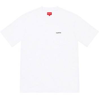 Suéteres Supreme S/S Pocket Tee Branco | PT269VD