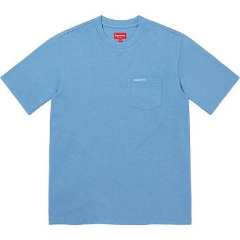 Suéteres Supreme S/S Pocket Tee Turquesa | PT275EX