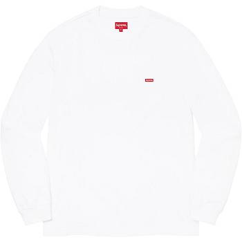 Suéteres Supreme Small Box L/S Tee Branco | PT244BC